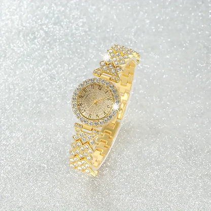 Luxe Radiance Watch & Bracelet Set