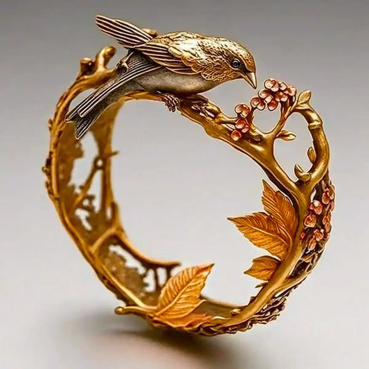 Sunlit Hummingbird Ring